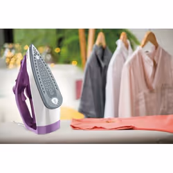 Tefal FV2836 Ferro da stiro a secco e a vapore Piastra in Ceramica 2400 W Viola, Bianco - Vista aggiuntiva 4