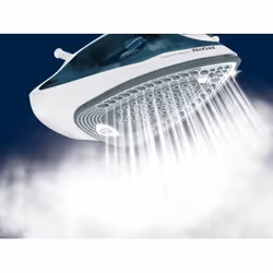 Tefal FV2839 Ferro da stiro a secco e a vapore Piastra Cerilium 2400 W Blu, Bianco - Vista aggiuntiva 5