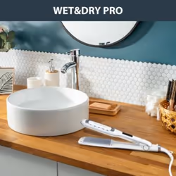 Rowenta Wet&Dry Pro SF5010F0 messa in piega Piastra per capelli Caldo Bianco - Vista aggiuntiva 4