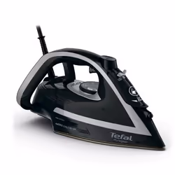 Tefal Puregliss FV8062E0, Ferro da stiro a secco e a vapore, Durilium AirGlide Autoclean soleplate, 2 m, 270 g/min, Nero, Gri ...