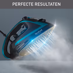 Tefal Puregliss FV8066 Ferro da stiro a secco e a vapore Durilium AirGlide Autoclean soleplate 3000 W Nero, Blu