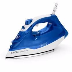 Calor Express, Ferro a vapore, Piastra in Ceramica, 130 g/min, Blu, Bianco, 40 g/min, Da Incasso