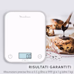 Moulinex BN50U0 bilancia da cucina Bianco Superficie piana Rettangolo Bilancia da cucina elettronica - Vista aggiuntiva 4