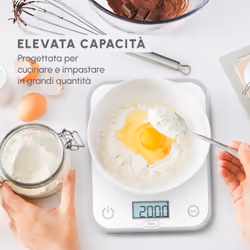 Moulinex BN50U0 bilancia da cucina Bianco Superficie piana Rettangolo Bilancia da cucina elettronica - Vista aggiuntiva 6