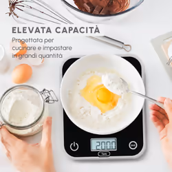 Moulinex BN50U5 bilancia da cucina Nero Superficie piana Rettangolo Bilancia da cucina elettronica - Vista aggiuntiva 4