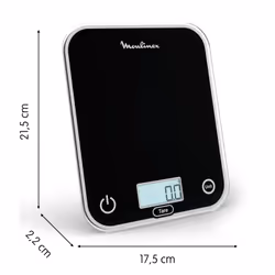 Moulinex BN50U5 bilancia da cucina Nero Superficie piana Rettangolo Bilancia da cucina elettronica - Vista aggiuntiva 7