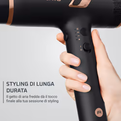 Rowenta Nano Asciugacapelli Brushless Compatto ad Alta Velocità, Boost di Ioni Antistatici e Sensore di Temperatura per Capelli Setosi e Luminosi, 3 Impostazioni di Velocità/Temperatura, HY8310 - Vista aggiuntiva 6