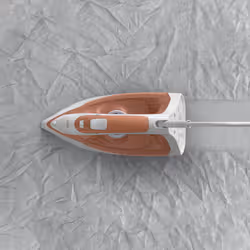 Tefal Virtuo 30 FV2C40E0 ferro da stiro Ferro da stiro a secco e a vapore Piastra in Ceramica 2000 W Pesca, Bianco - Vista aggiuntiva 3