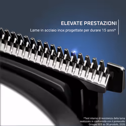Rowenta TN8934 tagliacapelli Nero, Bianco 7 Nichel-Metallo Idruro (NiMH)