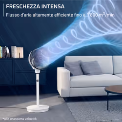 Rowenta QV5040F0 ventilatore Nero, Bianco - Vista aggiuntiva 3