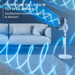 Rowenta QV5040F0 ventilatore Nero, Bianco - Vista aggiuntiva 4