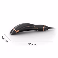 Rowenta Ultimate Experience Air Motion CF8C20E0 asciuga capelli 1300 W Nero, Rame - Vista aggiuntiva 2