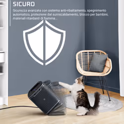 Rowenta Instant Comfort +, Termoventilatore, Potente Riscaldamento in Ceramica, SO9360F0 - Vista aggiuntiva 6