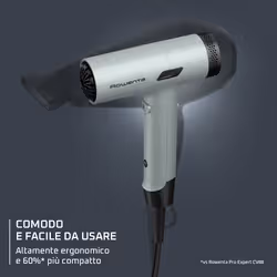 Rowenta Tiny, Asciugacapelli Compatto, Motore ad Alta Velocità, Design Ultra Compatto, HY7120 - Vista aggiuntiva 7