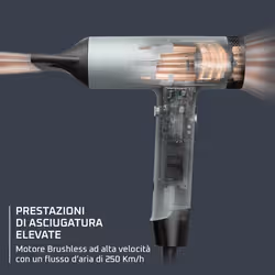 Rowenta Tiny, Asciugacapelli Compatto, Motore ad Alta Velocità, Design Ultra Compatto, HY7120 - Vista aggiuntiva 8