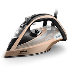 Tefal Ultimate Pure FV9852E0 ferro da stiro Ferro da stiro a secco e a vapore Durilium AirGlide Autoclean soleplate 3200 W Nero, Rame