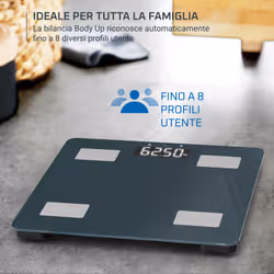 Rowenta Body Up 2.0 , Bilancia da Bagno Smart, 7 Indicatori Corporei, 8 Profili Utente - Vista aggiuntiva 3