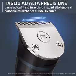 Rowenta X Series 700 Regolabarba Multifunzione 14-in-1 da Uomo, Lame Autoaffilanti in Acciaio Inox ad Alto Tenore di Carbonio, TN9650 - Vista aggiuntiva 4