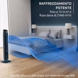 Rowenta Eole Silence Force , Ventilatore a Torre, Raffrescamento Intenso, Silenzioso - Vista aggiuntiva 2