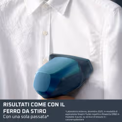 Rowenta DR9920 stiratrice a vapore Vapore per indumenti portatile 0,2 L 1400 W Blu, Nero - Vista aggiuntiva 3