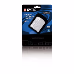Emtec EKLMFLU03 lettore di schede USB 3.2 Gen 1 (3.1 Gen 1) Type-A Nero