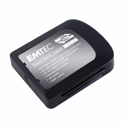 Emtec EKLMFLU03 lettore di schede USB 3.2 Gen 1 (3.1 Gen 1) Type-A Nero