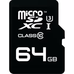 Emtec 64GB microSDXC Platinum, 64 GB, MicroSDXC, Classe 10, UHS-I, 80 MB/s, 45 MB/s