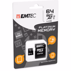 Emtec 64GB microSDXC Platinum UHS-I Classe 10