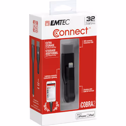 Emtec iCOBRA2 unità flash USB 32 GB USB Type-A / Lightning 3.2 Gen 1 (3.1 Gen 1) Nero - Vista aggiuntiva 4