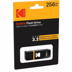 Kodak Classic K103 unità flash USB 256 GB USB tipo A 3.2 Gen 1 (3.1 Gen 1) Nero, Giallo - Vista aggiuntiva 2