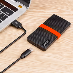Emtec X200 2 TB USB tipo-C 3.2 Gen 1 (3.1 Gen 1) Nero - Vista aggiuntiva 4