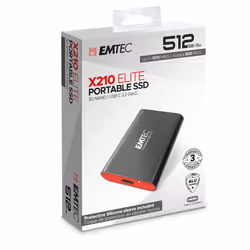 Emtec X210 Elite 512 GB USB tipo-C 3.2 Gen 2 (3.1 Gen 2) Nero - Vista aggiuntiva 4
