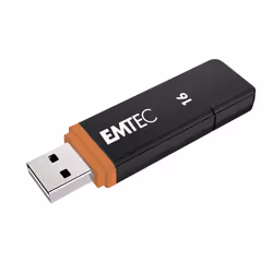 Emtec K100 unità flash USB 16GB USB tipo A 2.0 Nero, Multicolore