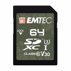 Emtec SD UHS-I V30/V10 OUTDOOR, 32 GB, SDHC, Classe 10, UHS-I, 100 MB/s, 50 MB/s