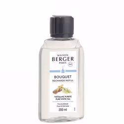 Maison Berger Paris Pure White Tea, Bottiglia, Liquido, Tè bianco, Trasparente, 200 ml, 70 mm