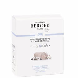 Maison Berger Paris Caresse de Coton, Muschio, Fiori d'arancio, Beige, Ceramica, Cotone, 2, 1, Scatola