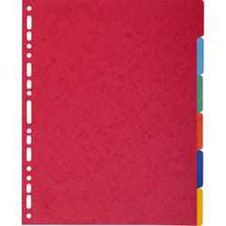 Exacompta 2606E divisore Cartoncino Multicolore 6 pz