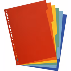 Exacompta 2606E divisore Cartoncino Multicolore 6 pz