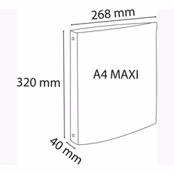 Exacompta 51562E raccoglitore ad anelli A4 Blu