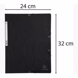 Exacompta 55301E cartella Cartone Nero A4