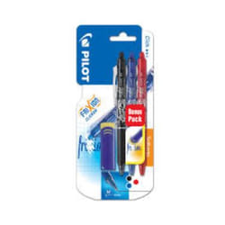 Pilot 3131910231325 penna roller Penna retrattile a clip Nero, Blu, Rosso