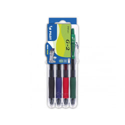 Pilot G-2 Nero, Blu, Verde, Rosso 4 pz