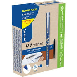 Pilot V7 HI-TECPOINT GREEN PACK Penna stick a sfera Blu 10 pz