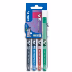 Pilot 011689, Penna stick a sfera, Multicolore, Colori assortiti, 0,5 mm, 4 pz