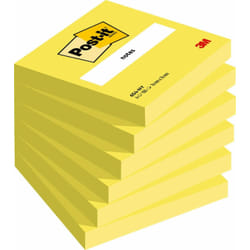 Post-It 7100180386 pouch autoadesiva Rettangolo Giallo 100 fogli