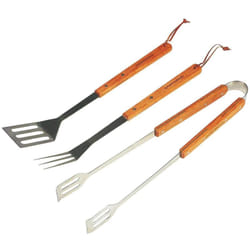 Set 3 pezzi manico in legno