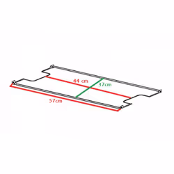 Vassoio proteggi bruciatore per bbq 3 series. Vassoio proteggi bruciatore per BBQ 3 SERIES Dimensioni : 57 x 37 cm.