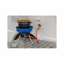 Campingaz Party Grill 400 Caravan Da tavolo propano/butano Nero, Blu, Acciaio satinato 2000 W - Vista aggiuntiva 5