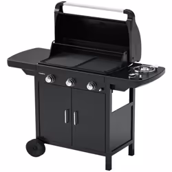 Barbecue a gas 3 fuochi campingaz compact 3 exs griglia piastra in ghisa fornell