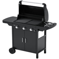 Barbecue a gas 3 fuochi campingaz compact 3 exs griglia piastra in ghisa fornell